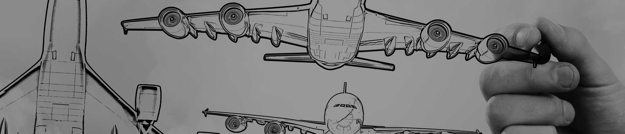 Plane design sketches
